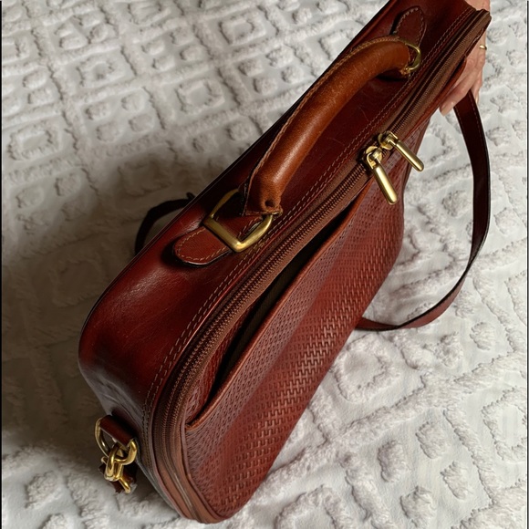 Bosca Woven Leather Briefcase - Picture 2 of 9